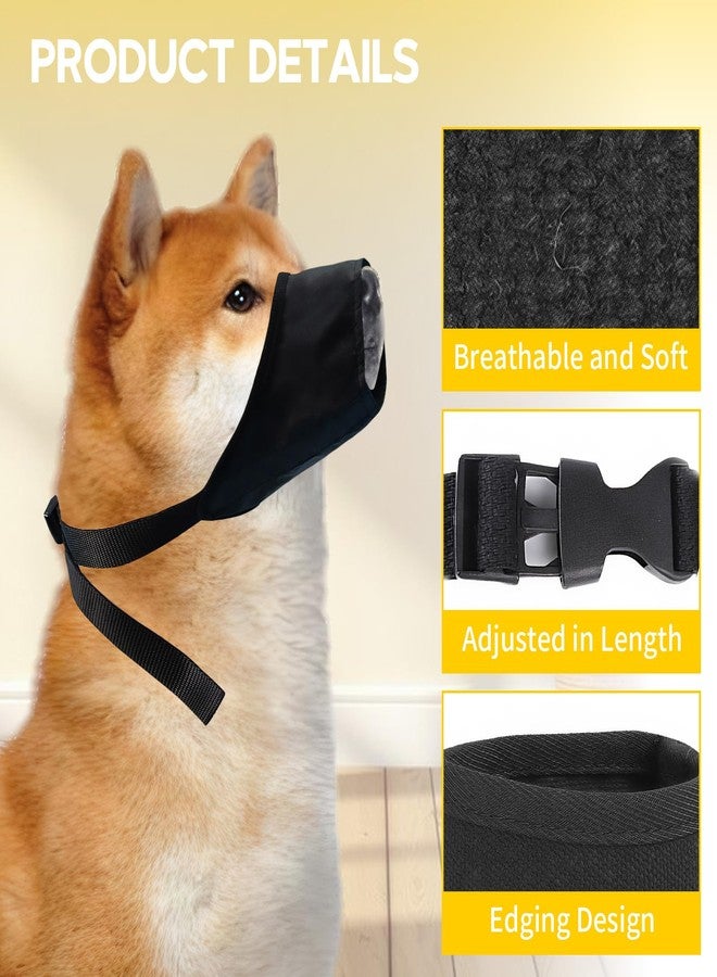 Gaahkai 3PCS Small Dog Muzzles to Prevent Biting, Soft Anti Bark Muzzle for Dogs Barking - Image 3